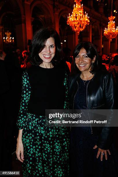 Designer Vanessa Seward and Anne Hidalgo attend the 'Chambre Syndicale De La Couture' Cocktail Party as part of the Paris Fashion Week Womenswear...