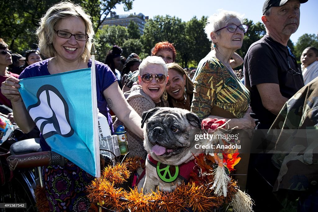 John Lennon's 75th Birthday Commemorated In New York