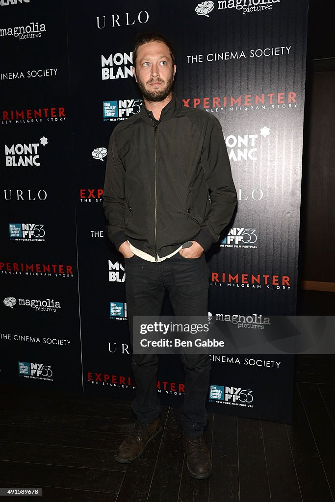 53rd New York Film Festival's Premiere Party Of Magnolia Pictures' "Experimenter" Hosted By Montblanc And The Cinema Society
