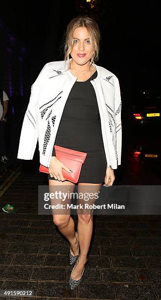 Olivia Cox attending the Specsavers 'Spectacle Wearer of the Year' party on October 6, 2015 in London, England.