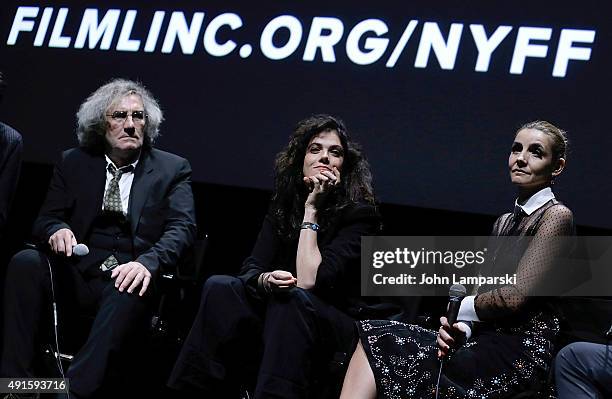 Director Philippe Garrel, Vimala Pons and Clotilde Courau attend "In The Shadow Of Women" Q&A during 53rd New York Film Festival at Alice Tully Hall,...