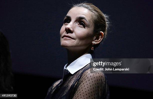 Clotilde Courau attends "In The Shadow Of Women" Q&A during 53rd New York Film Festival at Alice Tully Hall, Lincoln Center on October 6, 2015 in New...