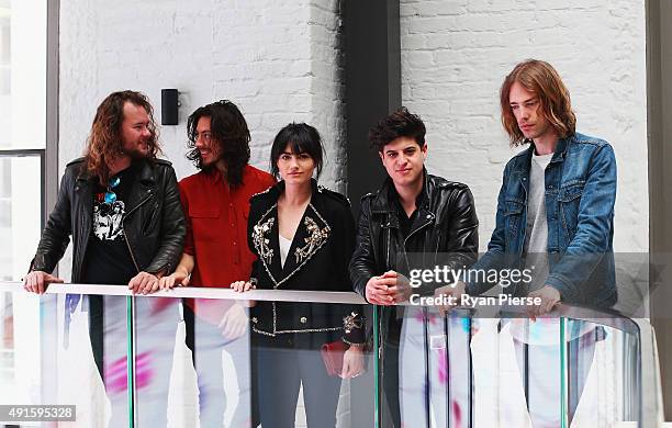 The Preatures pose at the 29th Annual ARIA Nominations Event on October 7, 2015 in Sydney, Australia.