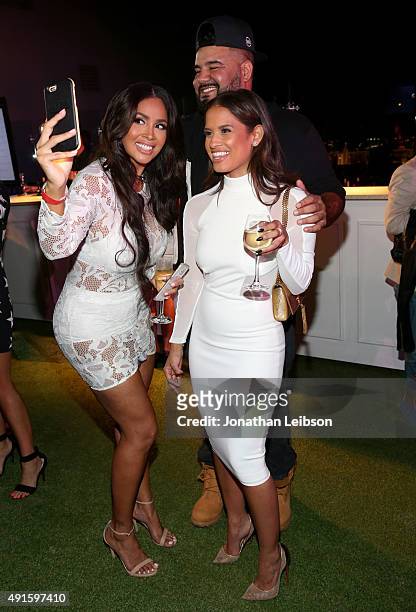 Somaya Reece, Chuey Martinez and Rocsi Diaz attend the Latina "Hot List" Party hosted by Latina Media Ventures at The London West Hollywood on...