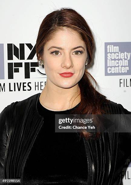 Emily Tremaine attends the 'Experimenter' premiere during the 53rd New York Film Festival at Alice Tully Hall, Lincoln Center on October 6, 2015 in...