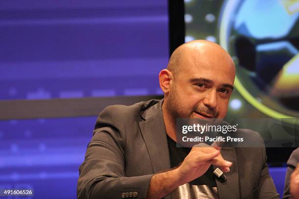 Ciro Giustiniani during the "Goal Show Football" TV show launching which will be hosted by Ciccio Graziani.