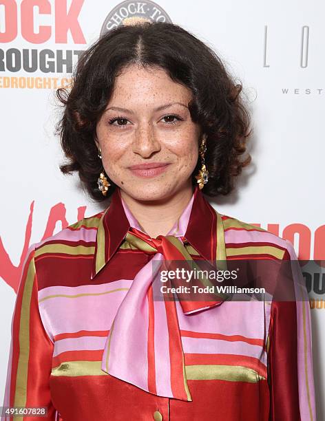 Alia Shawkat attends a Visionaire Screening Of "The Final Girls" Presented By Shock the Drought at The London West Hollywood on October 6, 2015 in...