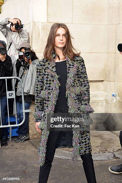 Marine Vatch attends the Chanel show as part of the Paris Fashion Week Womenswear Spring/Summer 2016 on October 6, 2015 in Paris, France.