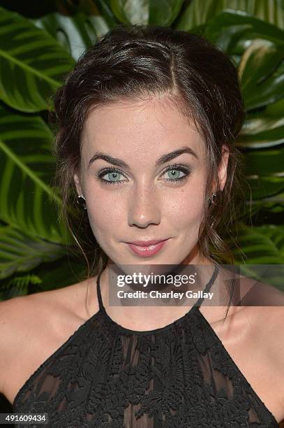 Nikki Moore attends Tacori Presents Riviera At The Roosevelt at Tropicana Bar at The Hollywood Roosevelt Hotel on October 6, 2015 in Hollywood,...