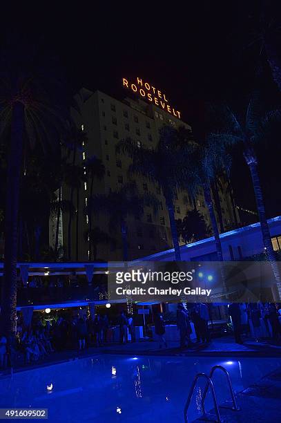 Atmosphere is seen at Tacori Presents Riviera At The Roosevelt at Tropicana Bar at The Hollywood Roosevelt Hotel on October 6, 2015 in Hollywood,...