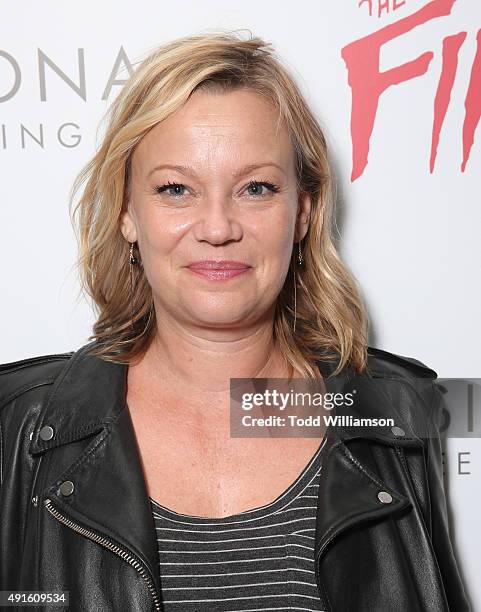 Samantha Mathis attends a Visionaire screening of "The Final Girls" presented by Shock the Drought at The London West Hollywood on October 6, 2015 in...