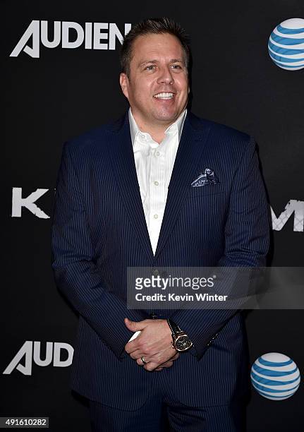 Chris Long, Senior Vice President, Original Content and Production, AT&T attend the premiere of DIRECTV's "Kingdom" Season 2 at SilverScreen Theater...