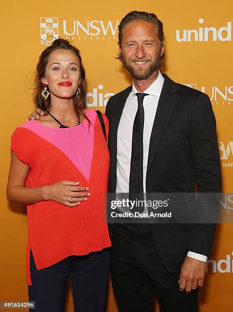 Kate Fowler and Justin Hemmes arrive ahead of the Australian premiere of unINDIAN on October 7, 2015 in Sydney, Australia.