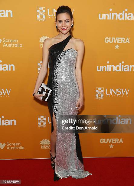 Erica Kimber arrives ahead of the Australian premiere of unINDIAN on October 7, 2015 in Sydney, Australia.