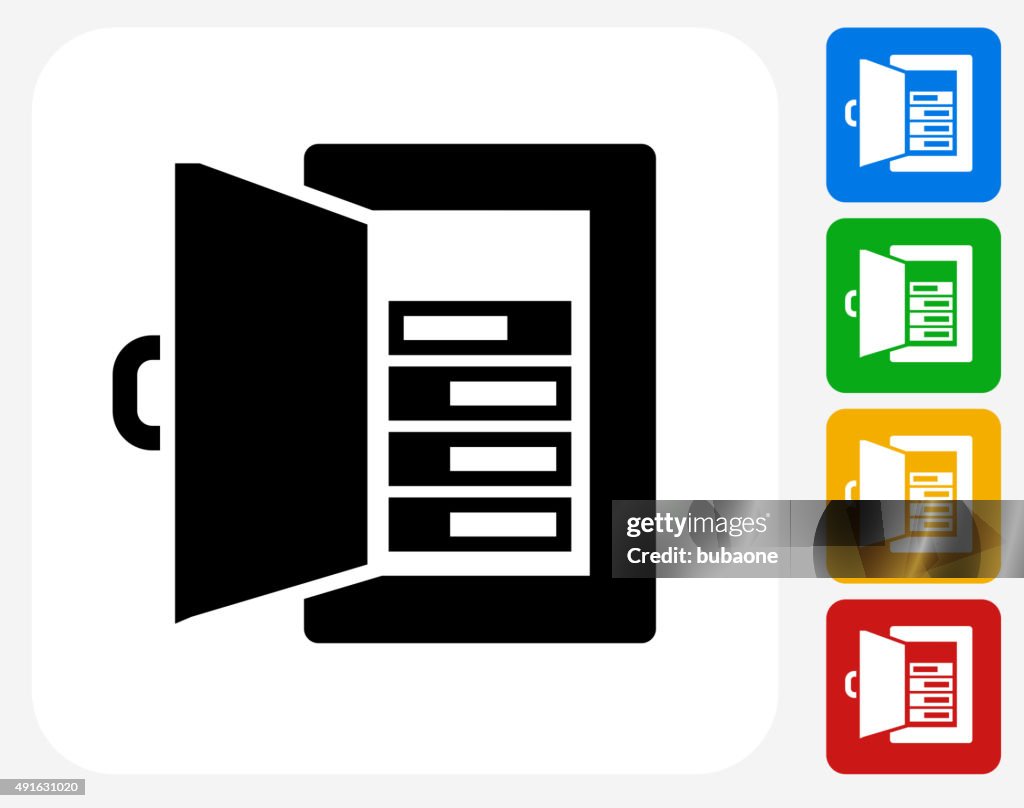 Fuse Amps Icon Flat Graphic Design