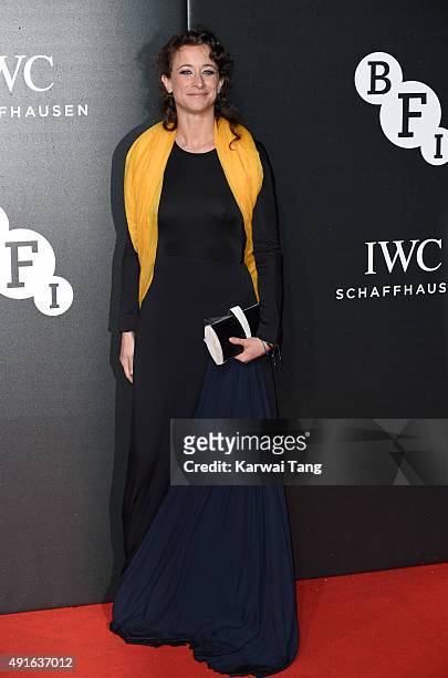 Leah Wood attends the BFI Luminous Funraising Gala at The Guildhall on October 6, 2015 in London, England.