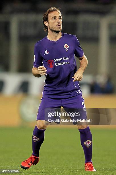 Joan Verdu' of ACF Fiorentina looks on during the Serie A match between ACF Fiorentina and Atalanta BC at Stadio Artemio Franchi on October 4, 2015...