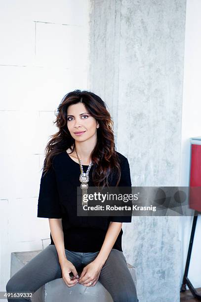 July 31: Actress Claudia Potenza is photographed for Self Assignment on July 31, 2013 in Rome, Italy.