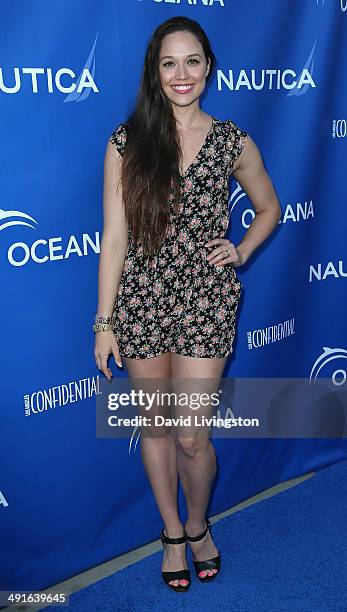 Actress Jaclyn Betham attends the Nautica and LA Confidential's Oceana Beach House Party at the Marion Davies Guest House on May 16, 2014 in Santa...