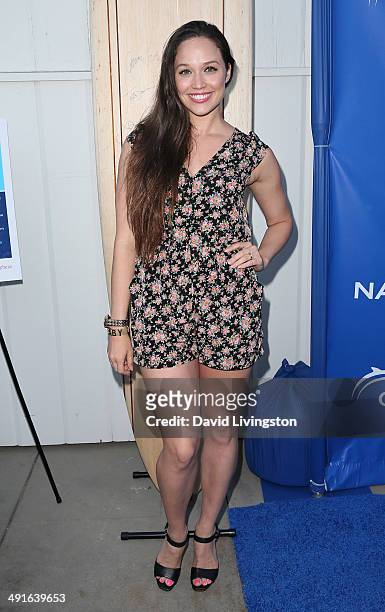Actress Jaclyn Betham attends the Nautica and LA Confidential's Oceana Beach House Party at the Marion Davies Guest House on May 16, 2014 in Santa...