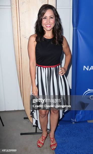 Actress Nikki Boyer attends the Nautica and LA Confidential's Oceana Beach House Party at the Marion Davies Guest House on May 16, 2014 in Santa...