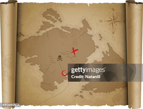 Old treasure map Old treasure map