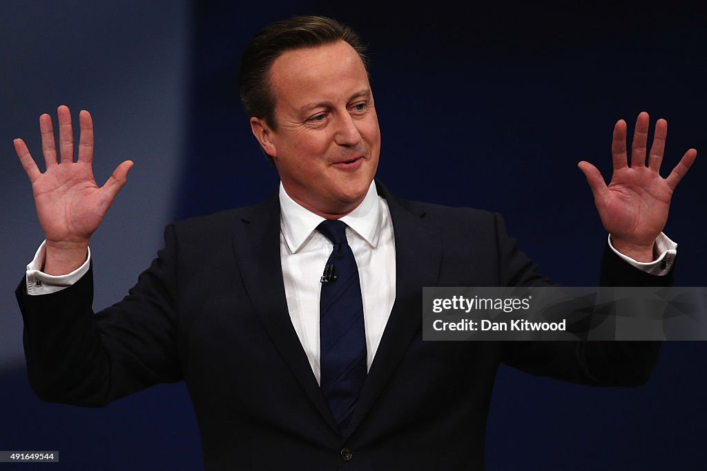 David Cameron Addresses The 2015 Conservative Party Autumn Conference