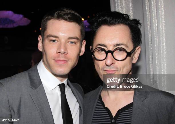 Brian J Smith and Alan Cumming pose at the 80th Annual Drama League Awards Ceremony and Luncheon at The Marriot Marquis Times Square on May 16, 2014...