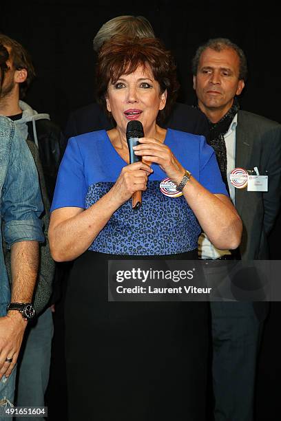 Roselyne Bachelot attends the Launch of 'Pasteur Don 2015' at Institut Pasteur on October 7, 2015 in Paris, France.