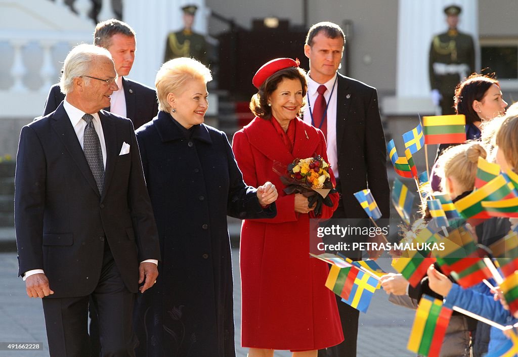LITHUANIA-SWEDEN-ROYALS