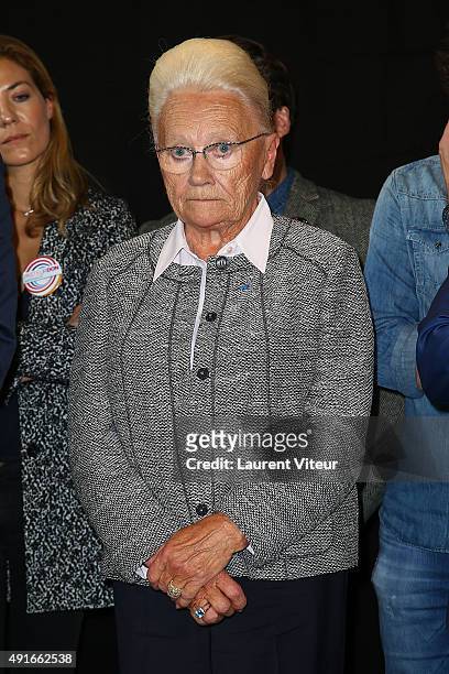 President of Foudation Le Roch les Mousquetaires Marie-Thrse Le Roch attends the Launch of 'Pasteur Don 2015' at Institut Pasteur on October 7, 2015...