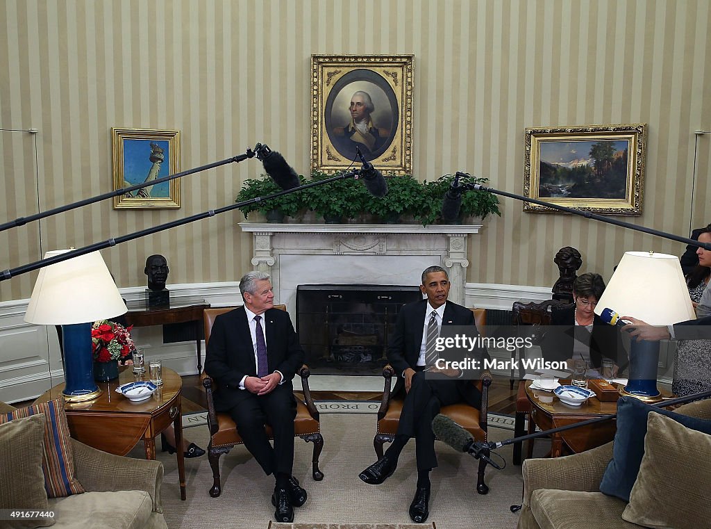 President Obama Meets With German President Gauck At The White House