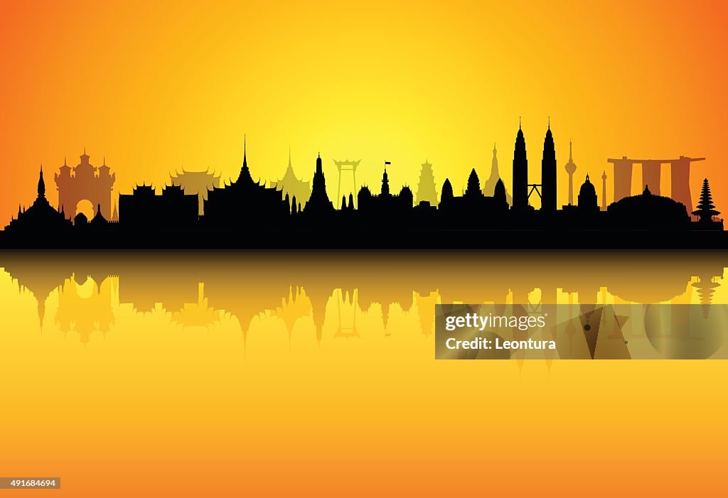 Southeast Asia (All Buildings Are Detailed, Complete and Moveable)