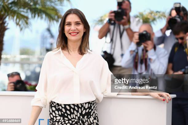 Actress Geraldine Pailhas attends the photocall for the Jury Un Certain Regard at the 67th Annual Cannes Film Festival on May 17, 2014 in Cannes,...