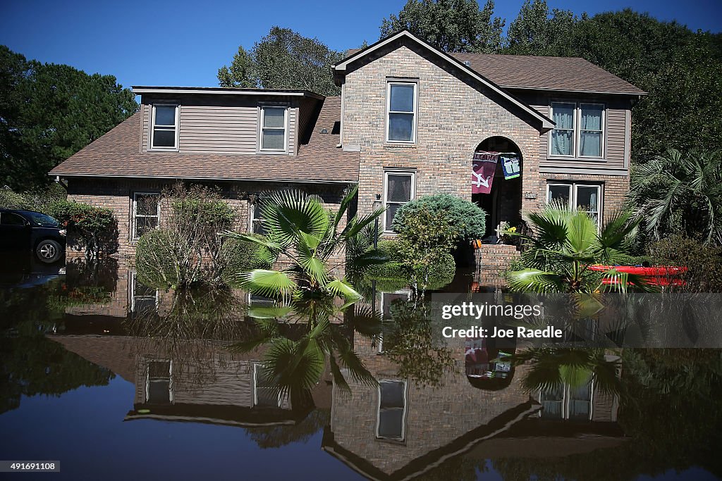 South Carolina Hit By Historic Rain And Flooding