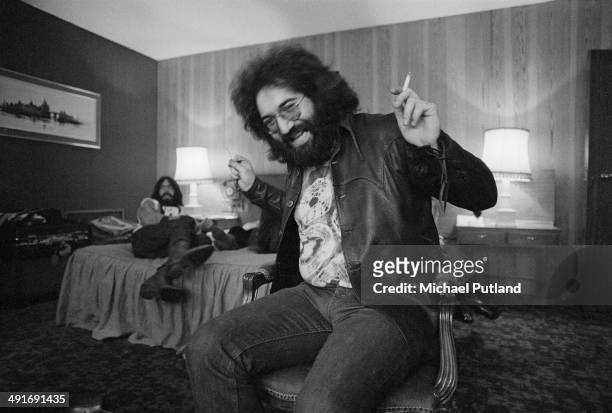 Singer-songwriter and guitarist Jerry Garcia of American rock band The Grateful Dead, London, 4th April 1972.