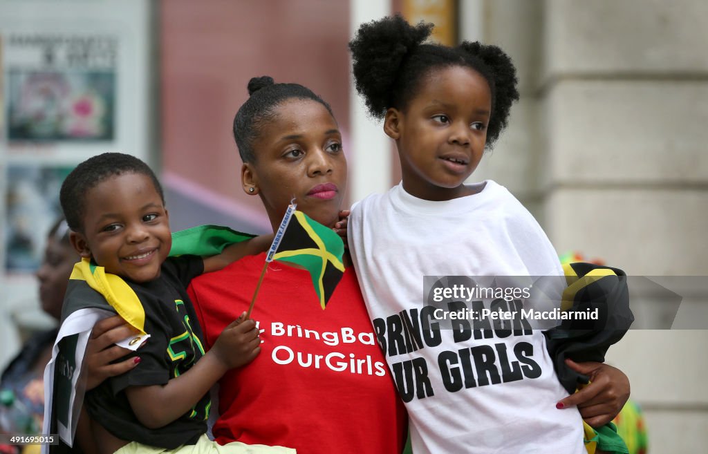 Demonstration Outside Nigerian Embassy In London Over Abduction Of Schoolgirls In Nigeria