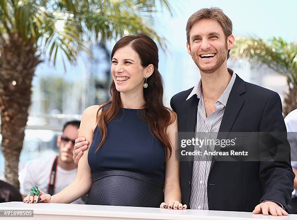 Actress Maria Marull and director Damian Szifron attend the "Relatos Salvajes" photocall during the 67th Annual Cannes Film Festival on May 17, 2014...