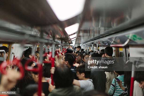 ocupado de comboio - metro imagens e fotografias de stock