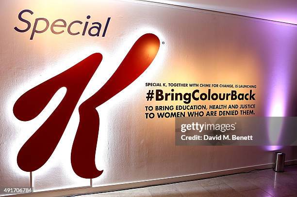 The Special K Bring Colour Back launch at The Hospital Club on October 7, 2015 in London, England.