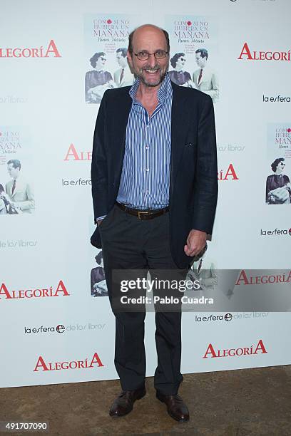 Jose Miguel Fernandez Sastron attends 'Como si no Hubiera un Manana' book presentation at Alegoria on October 7, 2015 in Madrid, Spain.