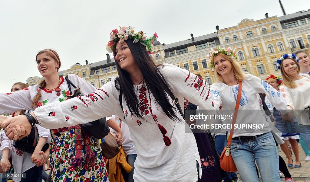 UKRAINE-TRADITION-VYSHYVANKA-MARCH