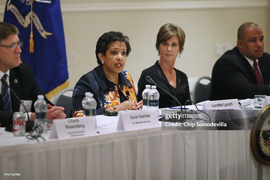 Attorney General Loretta Lynch Holds Summit On Violent Crime At The Justice Dept.