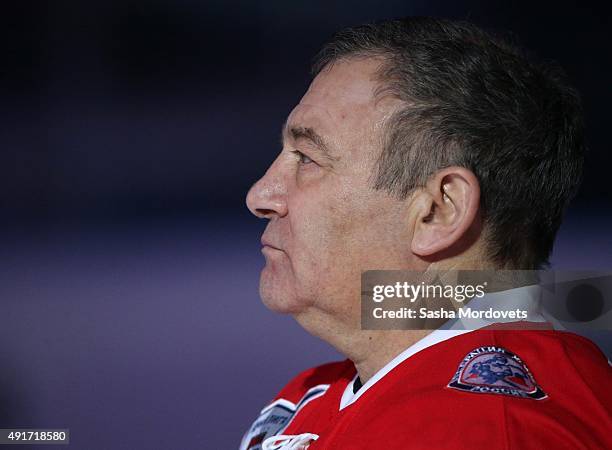 Russian billionaire and businessman Arkady Rotenberg attends an ice hockey match of the Night Hockey League on October 7, 2015 in Sochi, Russia....