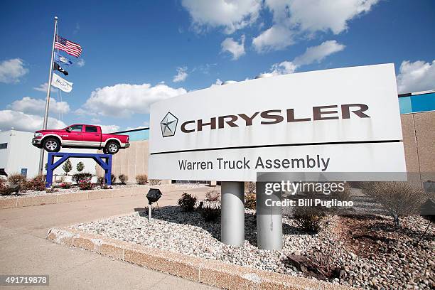 An exterior view of the Fiat Chrysler Automobile Warren Truck Assembly Plant October 7, 2015 in Warren, Michigan. The United Auto Workers union has...