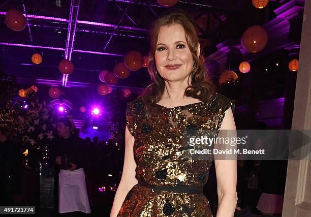 Geena Davis attends the after party for "Suffragette" on the opening night of the BFI London Film Festival at Old Billingsgate Market on October 7,...