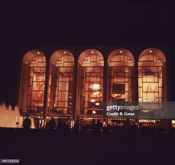 The Metropolitan Opera House at the Lincoln Center for the Performing Arts, New York City, USA, circa 1970.