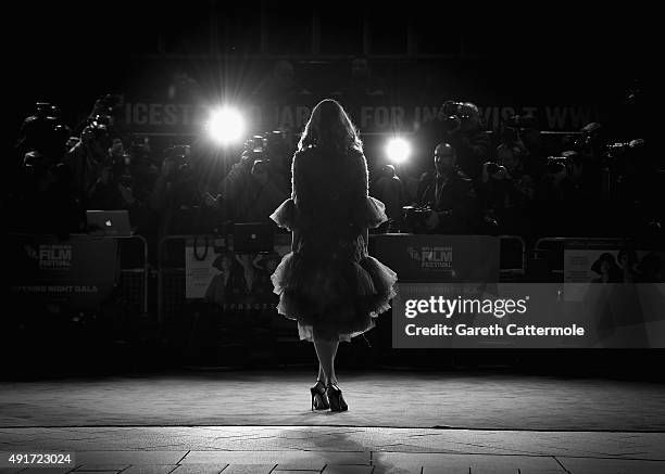 Actress Carey Mulligan attends the 'Suffragette' premiere at the Opening Night Gala during the BFI London Film Festival at the Odeon Leicester Square...