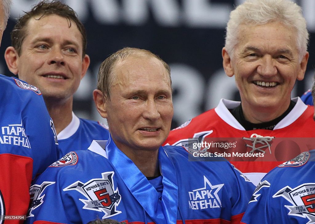 Vladimir Putin Plays Ice Hockey On His 63rd Birthday