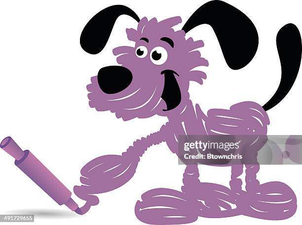 color dog - happy dog stock illustrations